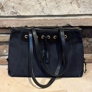 Dooney & Bourke Black DB Logo Bag